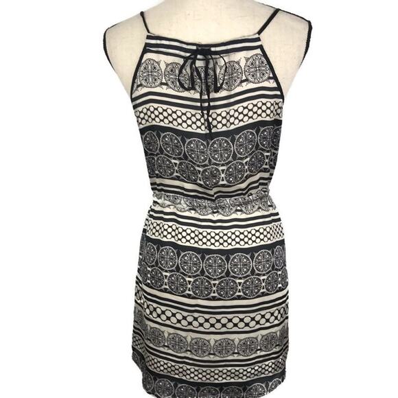 Forever 21 Spaghetti Strap Dress Multi Print Pockets Womens Sz Sm Black Summer - Picture 3 of 12